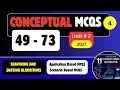 Conceptual Application Based MCQS Sorting And Searching Algorithms Unit FBISE NBF