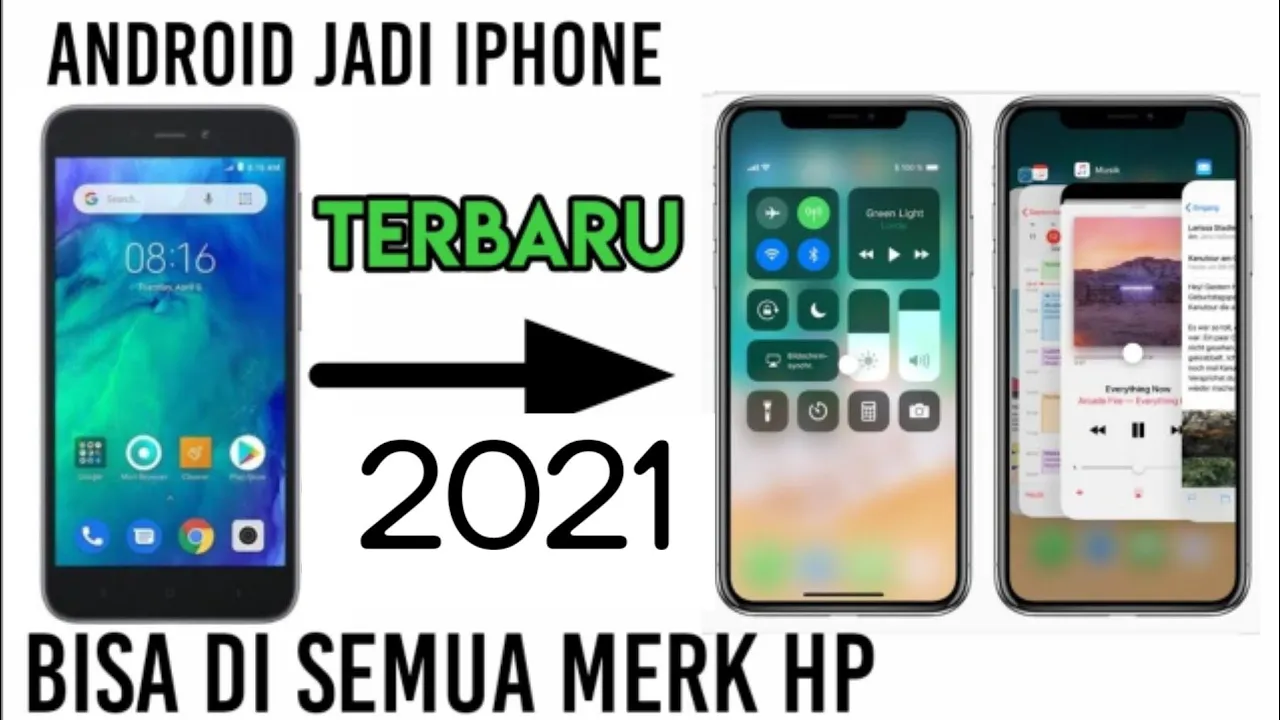 Cara merubah tampilan Android menjadi Iphone Sepenuhnya IOS 14. 