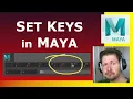HOW TO SET KEYFRAMES IN MAYA