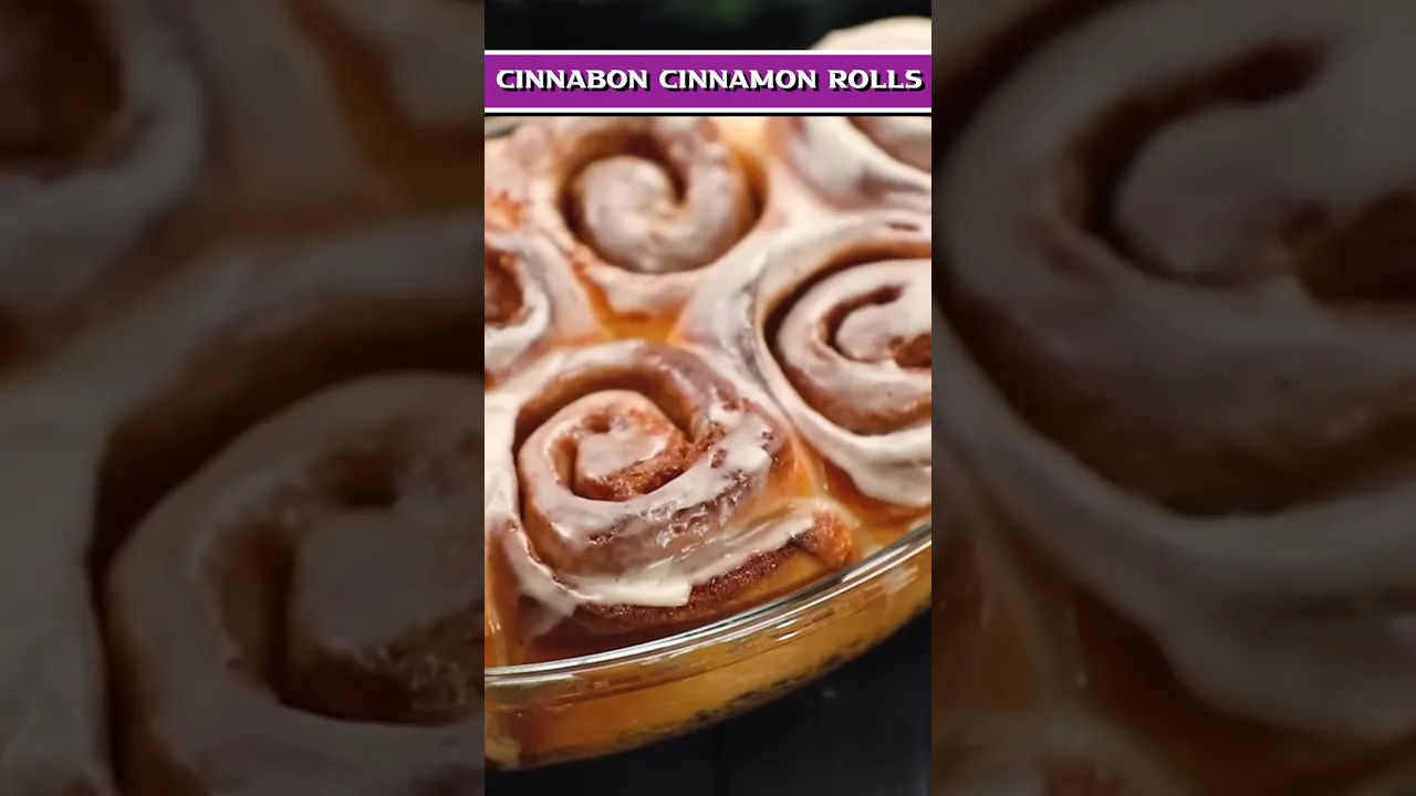 Cinnabon Cinnamon Rolls at Home    Christmas Morning Breakfast #shorts #christmasdesserts #sweets