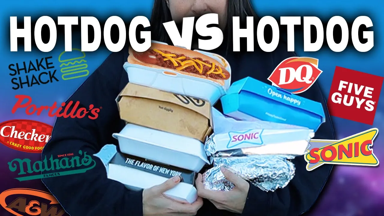 Ranking EVERY Hotdog Best To Worst  Top 8 Fast Food Chains