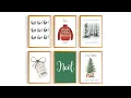 Christmas Decor Prints Printable Christmas Wall Decor