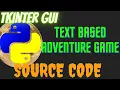How to make text based adventure game in python gui with tkinter