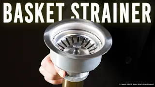 How To Install A Kitchen Sink Strainer Double Basket Strainer