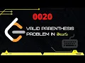 Valid Parenthesis Leetcode 20 in Telugu