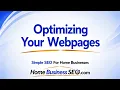 Optimizing Your Webpages