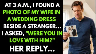 At 3 A M I Found a PHOTO of My Wife in a Wedding Dress Beside a Stranger On Confronting Her