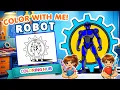 How to Color a Robot Fun and Easy Coloring Pages for Kids Adults by ColoringHub