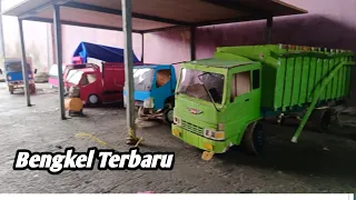 Antri perbaikan dan modifikasi Truk Di Bengkel Terbaru versi miniatur truk