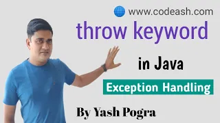 throw exception in java What is throw keyword in Java Exception handling in java