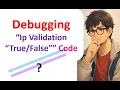 ip validation using regex return TRUE OR FALSE