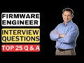Firmware Engineer Interview Questions and Answers How to Pass the Interview