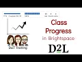 Brightspace Class Progress
