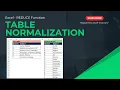 Normalization of Table in Excel using LAMBDA Helper Function REDUCE