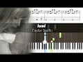 Download Lagu Taylor Swift - loml - Accurate Piano Tutorial with Sheet Music
