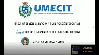 HISTORIA DE LA PLANEACION EDUCATIVA
