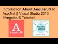Introduction about angularjs in asp net visual studio 2015 tutorials