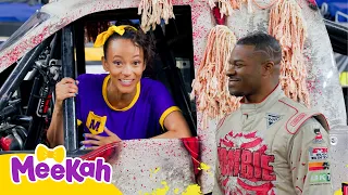 Monster Jam Fun with Meekah! 🏁🚜 Her Very Own Mini Monster Jam! | 1 HOUR OF MEEKAH! | Meekah Moves