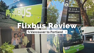 What a 10-hours Flixbus ride from Vancouver to Portland is like