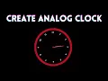 How to Create Analog Clock using HTML CSS and JavaScript JavaScript Project