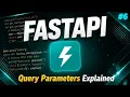 FastAPI Tutorial - Query Parameters Explained Filtering Sorting Pagination Basics 2026