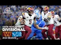 Washington Commanders vs Detroit Lions 2024 Divisional Round Game Highlights