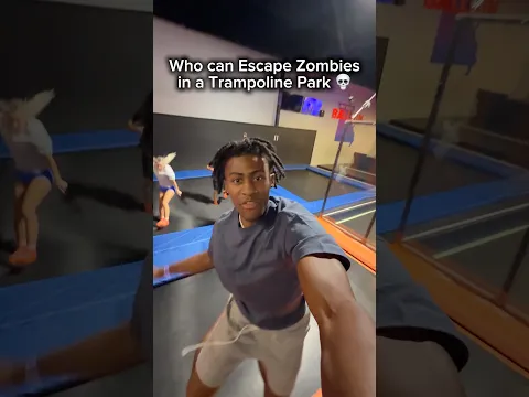 Who can Escape the Zombies in a Trampoline park 😭