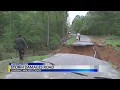 Storm Damages Road Walker county
