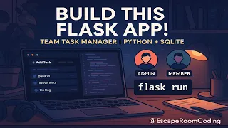 Build a Team Task Manager with Python Flask Role-Based Login SQLite Lofi Vibes