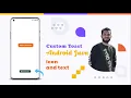How to create a custom Toast Icon with Text Android Studio Java 2024
