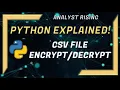 How to Encrypt Decrypt CSV Files Python Explained