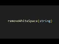 removing whitespace from a string in js