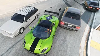 Realistic Crashes Cars in BeamNG.Drive | Car Crashes Dynamic Damage Simulation #18