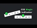 Magic Navigation Menu Indicator Using HTML CSS JavaScript Curve Outside Effects