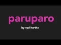 PARUPARO BY SYD HARTHA KARAOKE MINUS ONE