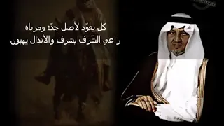 صاحب السمو الملكي الأمير الشاعر خالد الفيصل كل يعود لأصل جده ومرباه 