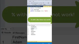 SQL Trick Match single character Pattern Matching Like