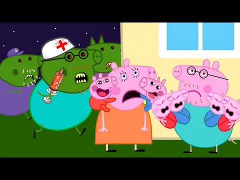 Download MP3 Zombie Apocalypse, Zombies Appear At The Peppa Pig House🧟‍♀️ | Peppa Pig Funny Animation