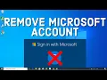 How to Delete Your Microsoft Account on Windows 10 | How to Remove Microsoft Account