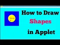 Draw Shapes in Applet Java Hindi