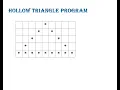 Hollow Triangle Pattern in Java