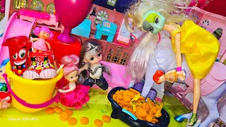 مغامرة جنه ورؤى في بيت الساحرة العجيبة مامتي دكتورة العاب بنات 