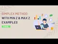 Simplex Method in Tamil Linear Programming Simplex Method with Min Z Max Z Examples in Tamil