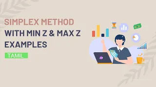 Simplex Method in Tamil Linear Programming Simplex Method with Min Z Max Z Examples in Tamil