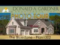 Simple four bedroom house plan with Craftsman style The Bluestone
