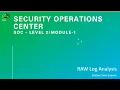 SOC Security - Level 1