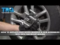 How to Replace Rear Wheel Bearing Hub Assemblies 2013-2015 Chevrolet Malibu