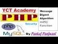 PHP Generate Hash of String Using md5 function in php In Hindi