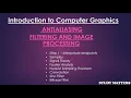 Antialiasing Filtering and Image Intro to Computer Graphics
