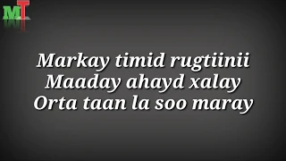 MAADUU AHAA XALAY MUUSE I QALINLE IYO MAANDEEQ QORAAL 